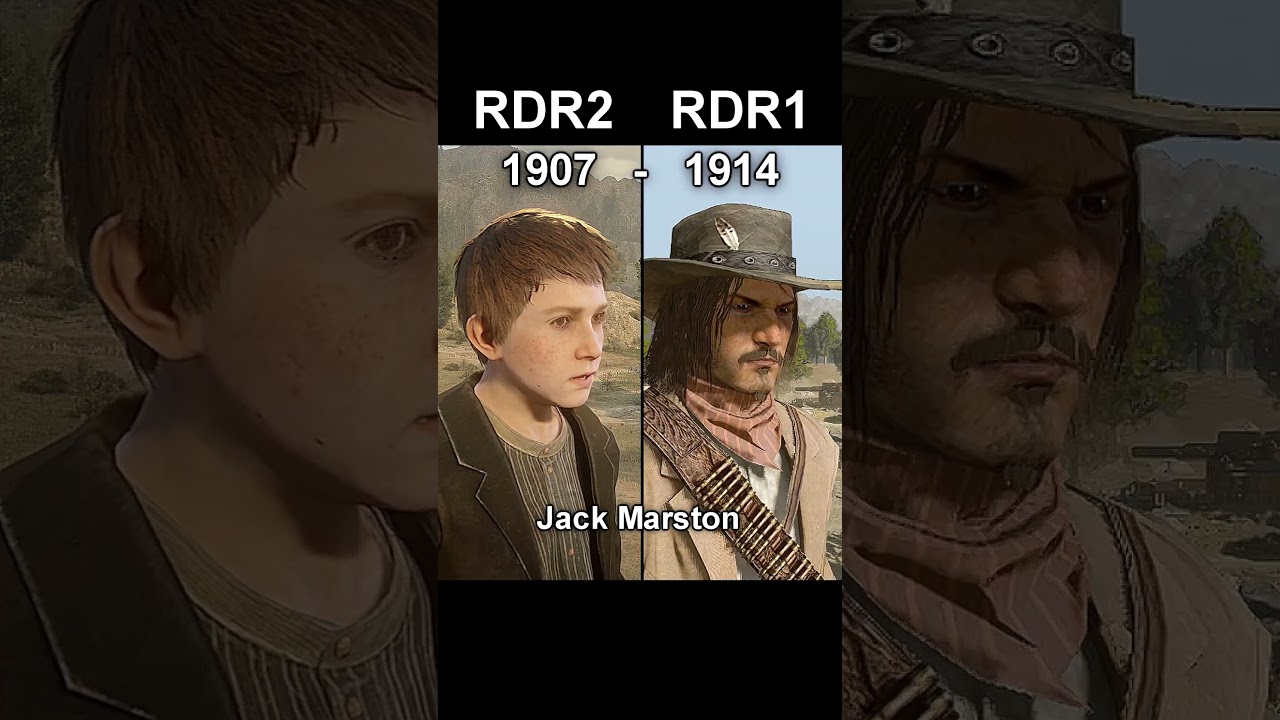 RDR2 VS RDR1 Character Comparison | Part 2 ( Outdated ) #rdr1 #gaming #rdr2 #reddeadredemption