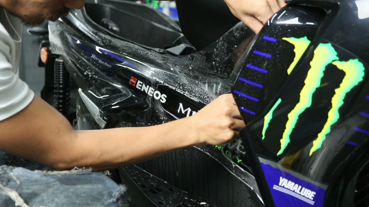 Yamaha Aerox Protected with Paint Protection Film PPF + Ceramic Coating | India