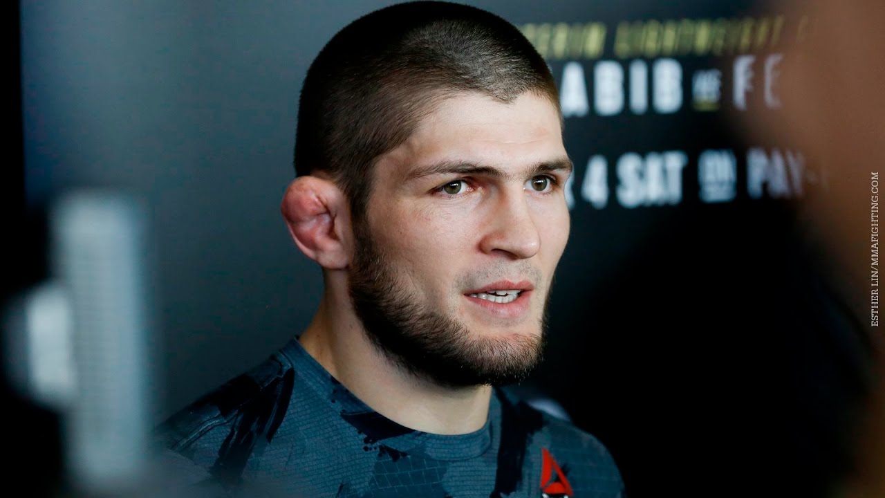 Khabib Nurmagomedov UFC 209 Open Workout Scrum
