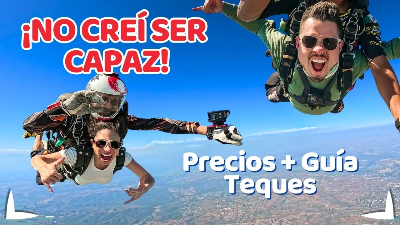 Soy SÚPER MIEDOSO y Salté en Paracaídas 😨 PRECIOS y GUÍA Completa (Skydive Tequesquitengo)