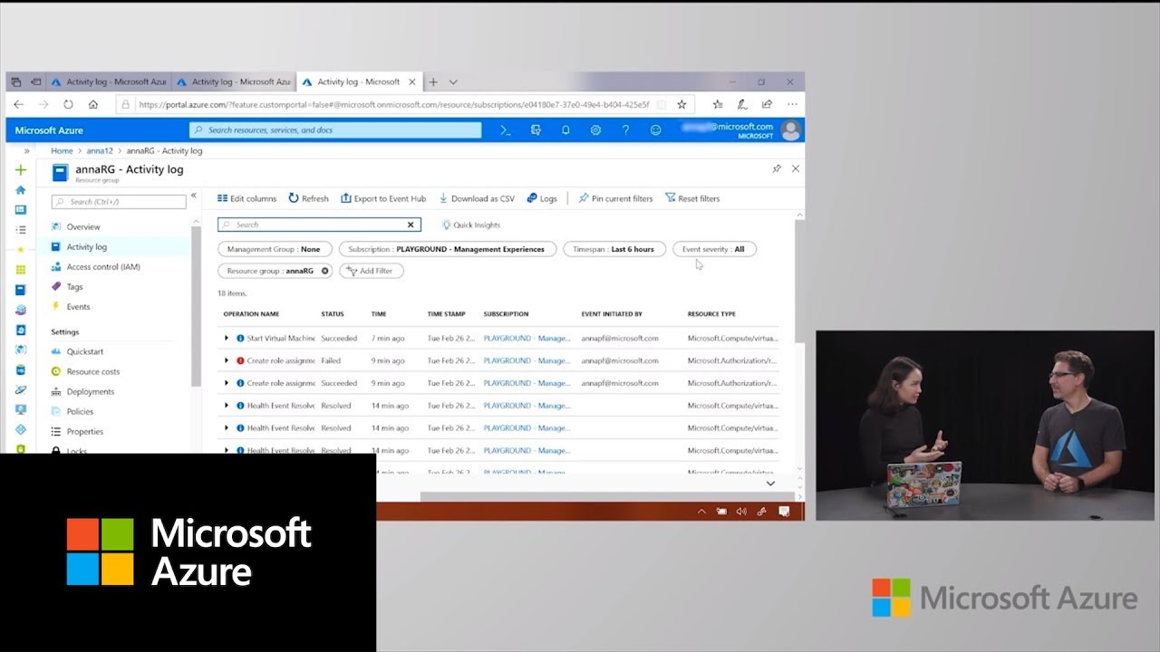 Как использовать журнал активности Azure | Серия статей о портале Azure