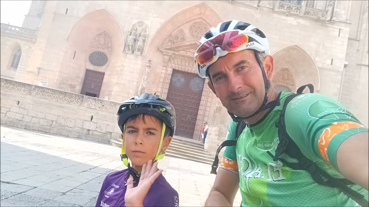 Camino santiago. Atapuerca Burgos en bici con mi Hijo de 9 años. Etapa cortita y divertida