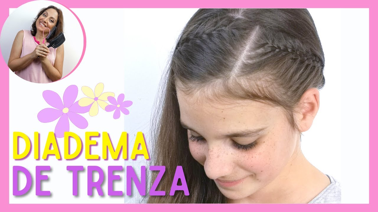 💕PEINADO FÁCIL Y BONITO PARA NIÑAS - DIADEMA DE TRENZA DE RAIZ NIÑAS - PASO A PASO - PEQUEINADOS