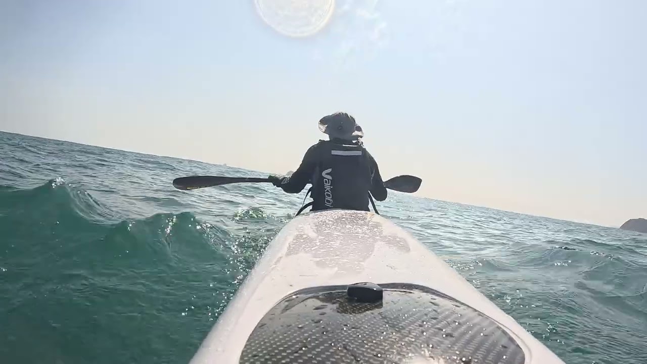 悠閒漂流。Leisure at sea,HongKong,Steep Island.Fenn bluefin surfski,20260202,#ShenghuaYang##Fennbluefin#
