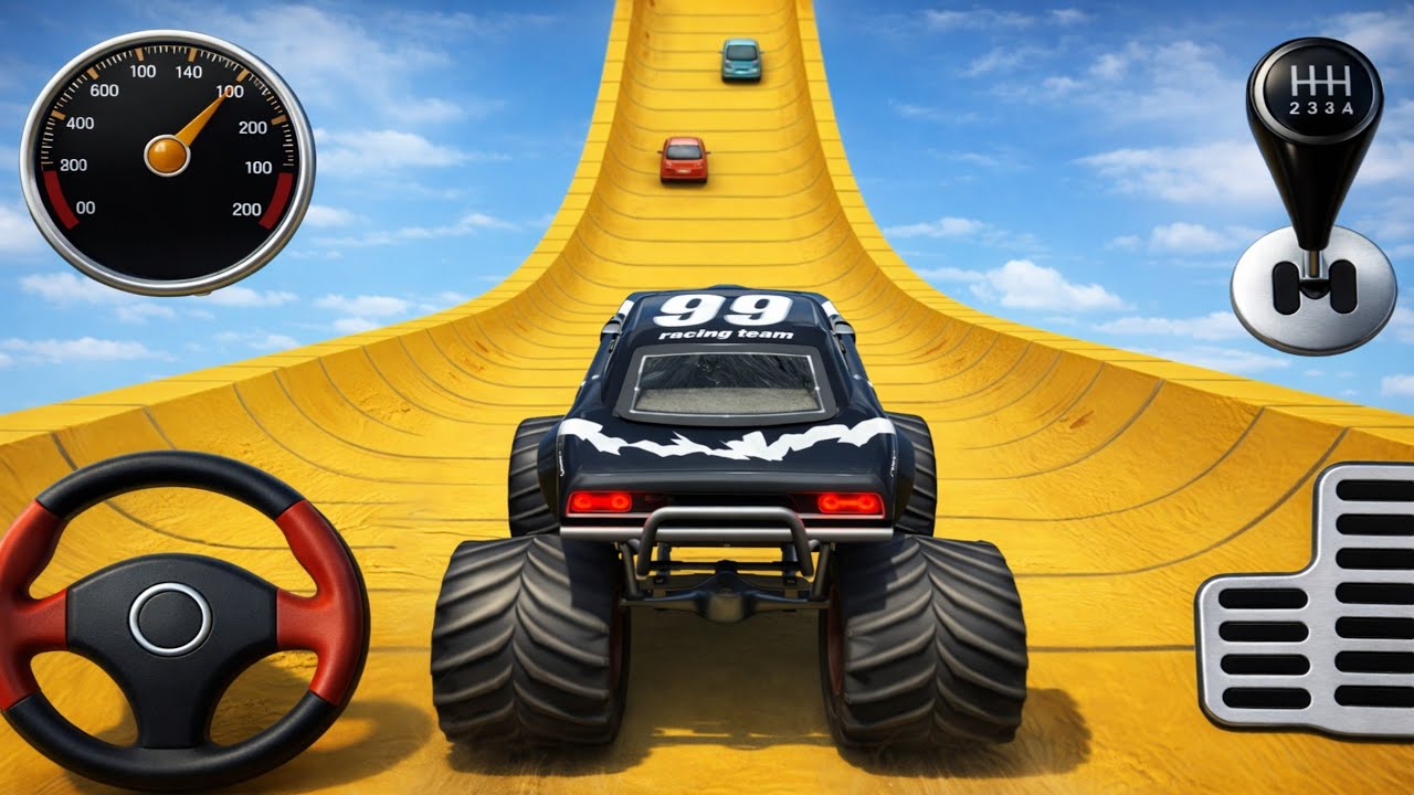 Hardest Monster Truck Stunts Level Ever 