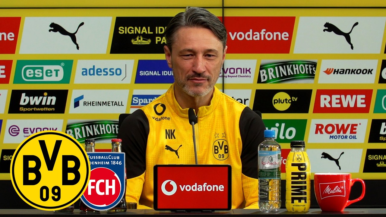 Live: Pressekonferenz mit Niko Kovac | BVB - 1. FC Heidenheim