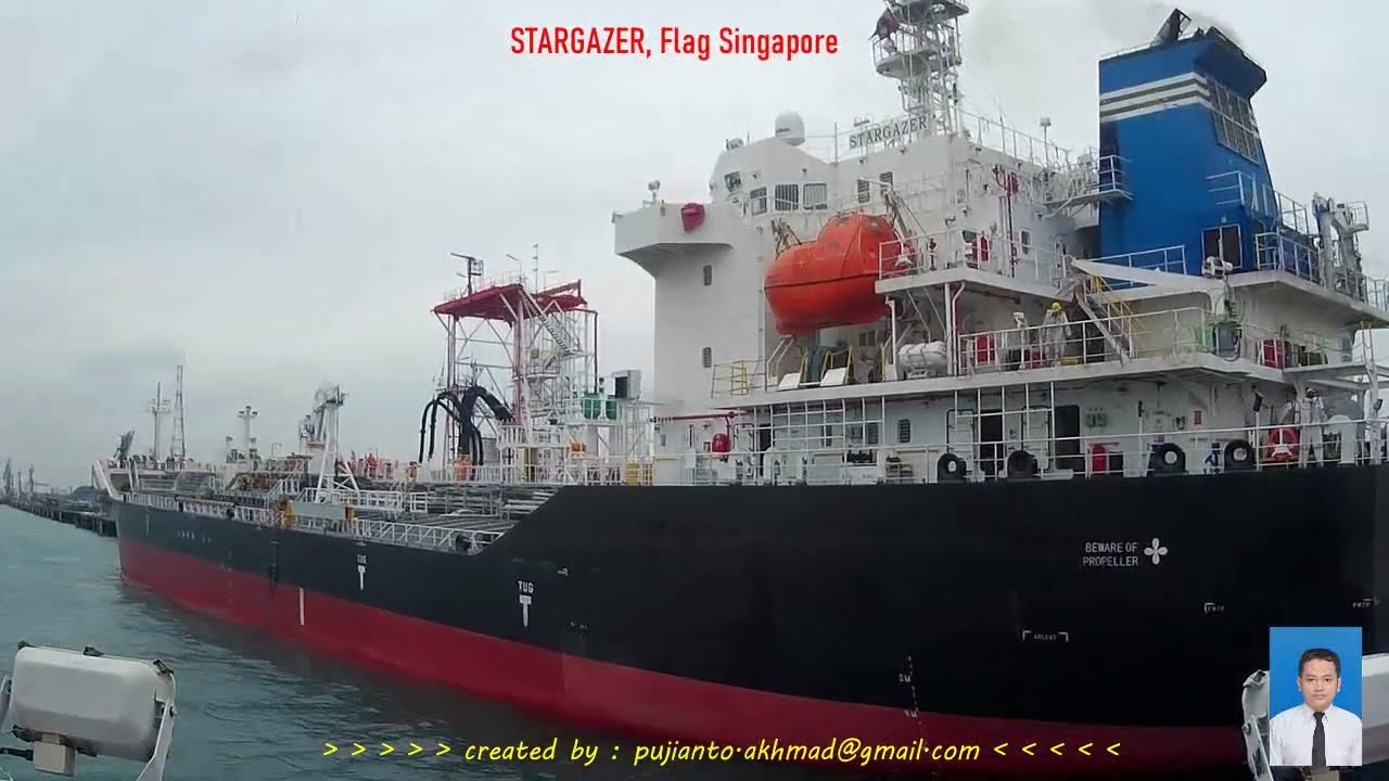 46. STARGAZER , product tanker arrival in Singapore Port, Shell Pulau Bukom