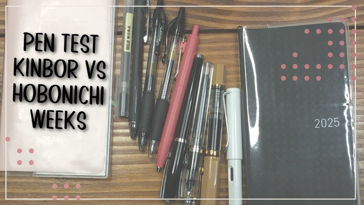 Comparing Weekly planners: Pen test using Pilot, Muji, TWSBI, LAMY and Uni-Ball. $36.00 vs $11.00