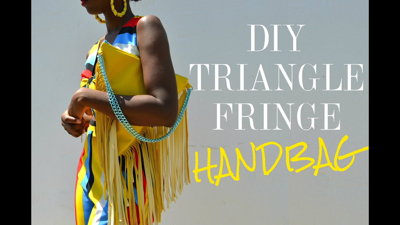 DIY Triangle Fringe Handbag