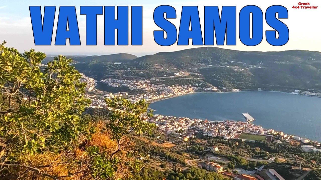 SAMOS VATHI FROM ABOVE #samos #pythagorio #greekislands #travelexplorer #Greek4x4Traveller