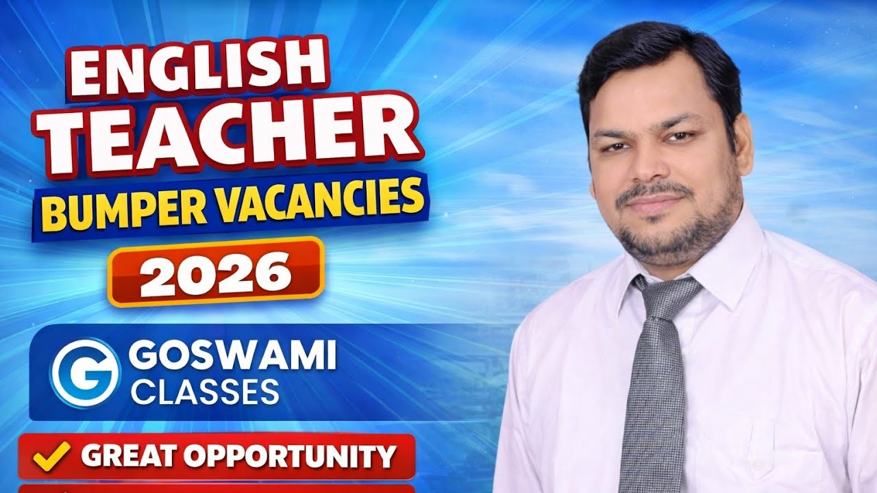 UP ENGLISH TTEACHER BUMPER  VACANCIES 2026 #uptgt #giclecturer #viralvideo #drsgoswami