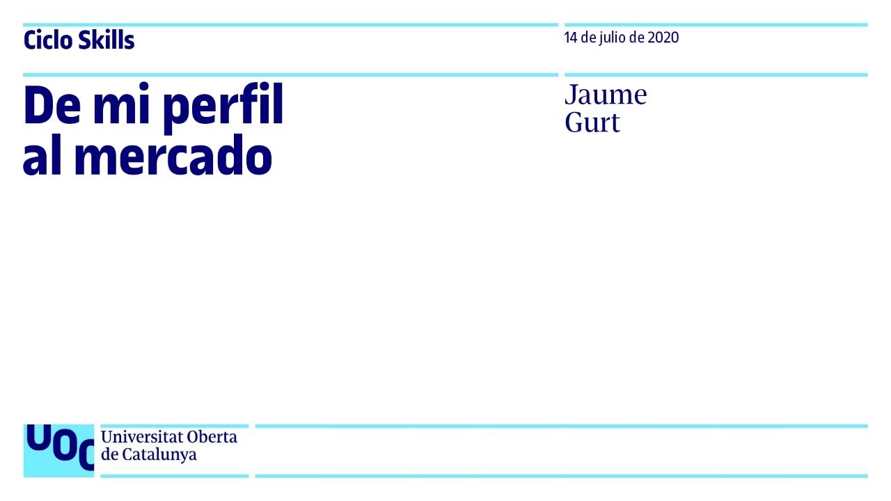 De mi perfil al mercado | UOC