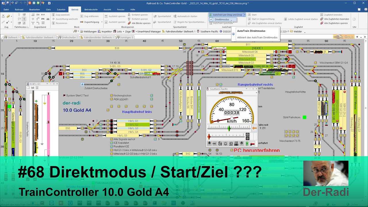 TrainController 10.0 Gold A4 #68 Direktmodus / Start/Ziel ???