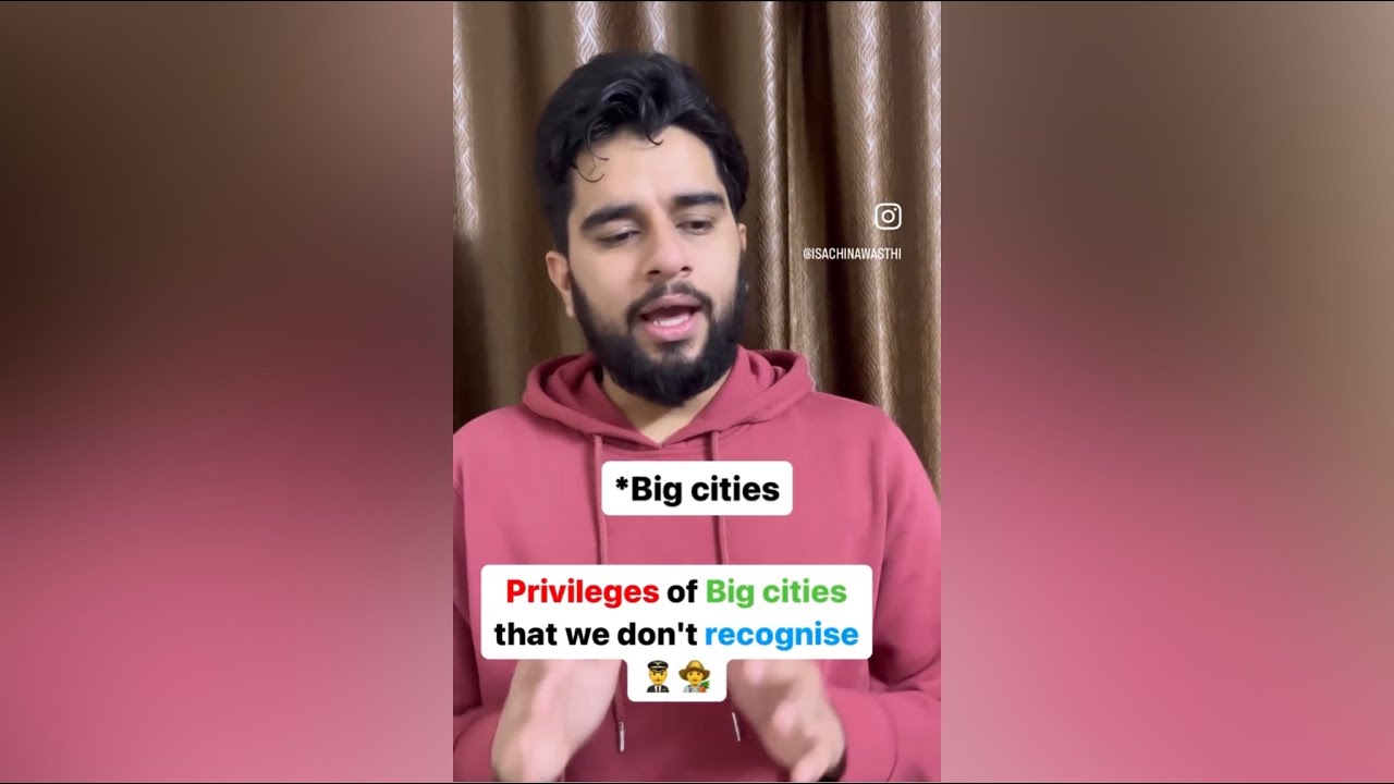 Privileges of Big cities that we don't recognise 👨‍🌾🐄 #comedy #sachinawasthi #ytshorts #shorts