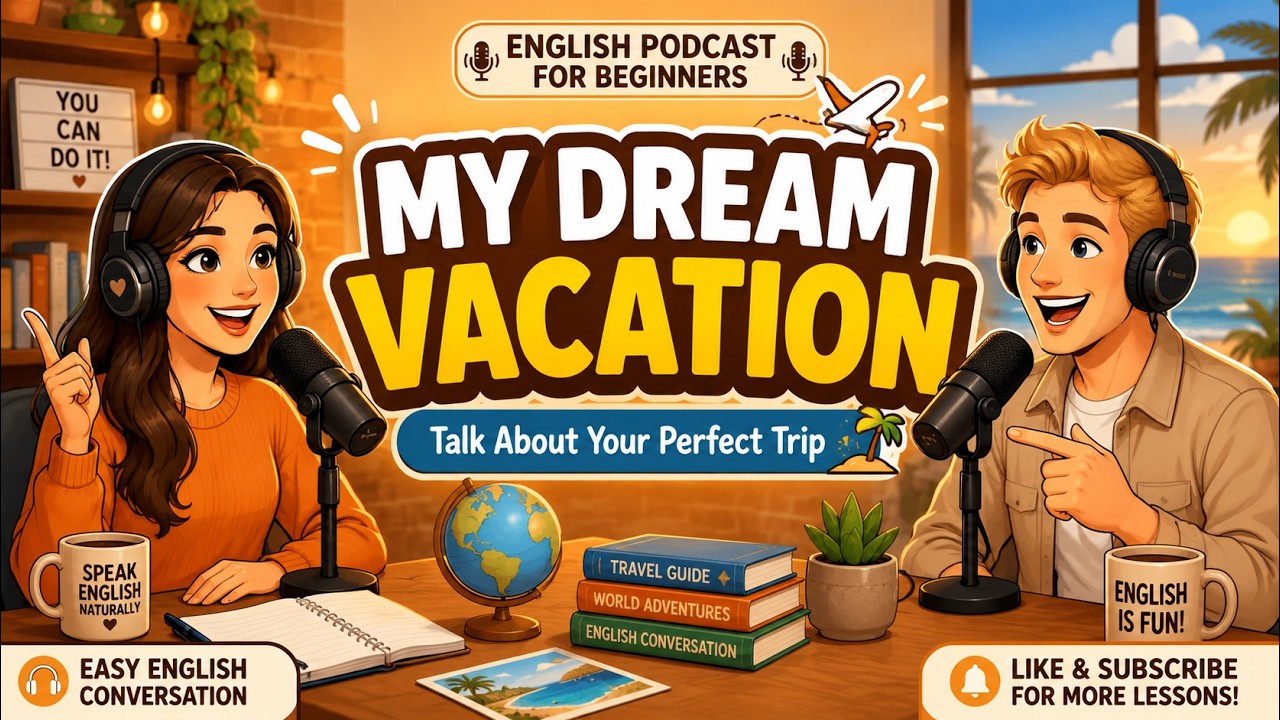 Speak English Naturally | My Dream Vacation ✈️ Beginner English Podcast