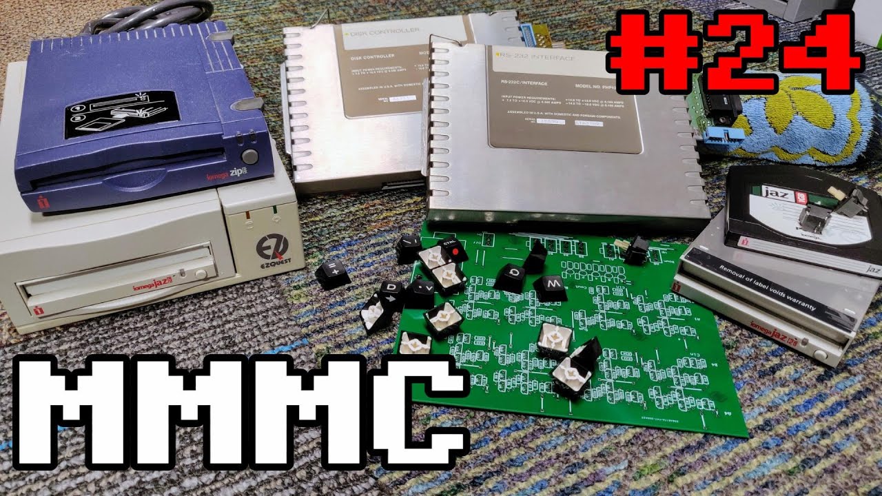Parallel port Zip drive, SCSI Jazz drives, beefy TI99 expansion card and several PCB kits