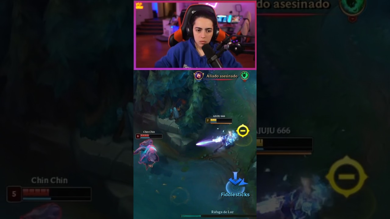 Fall&oacute; todo 😃 #shorts #sofikimmy #leagueoflegends #lol #zeri #chile