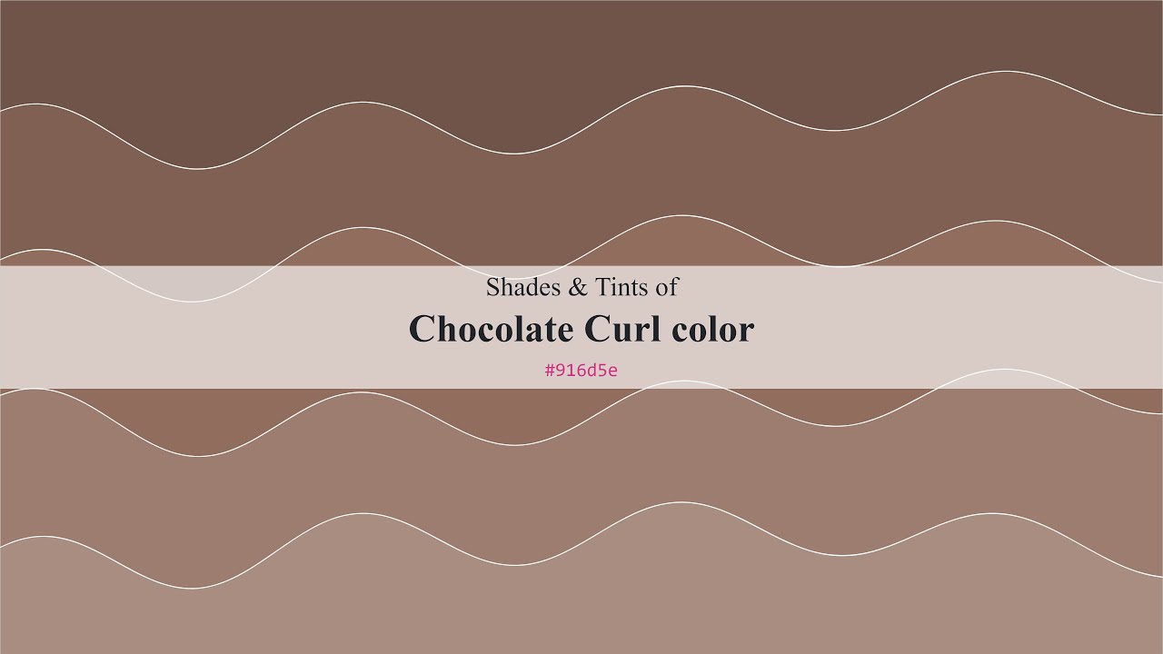 Shades & Tints of Chocolate Curl color #916d5e A Warm Brown color #806053 #705449 #9d7d6f #a98d81