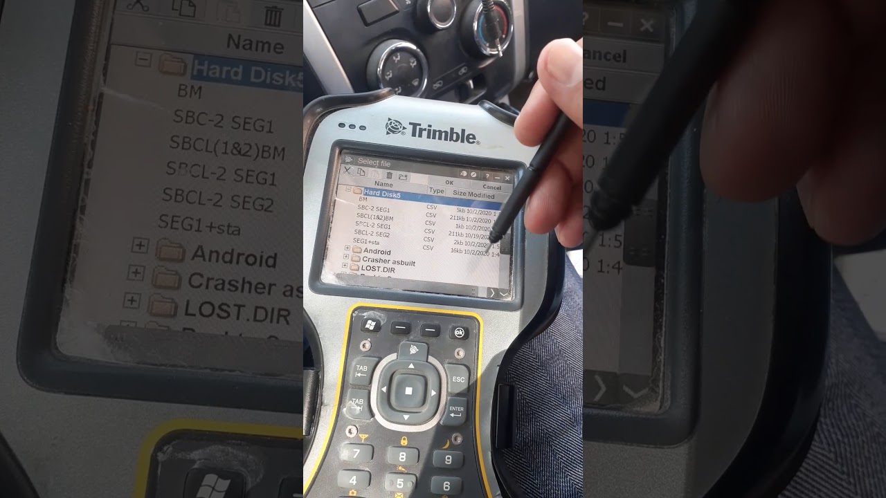Trimble import and export