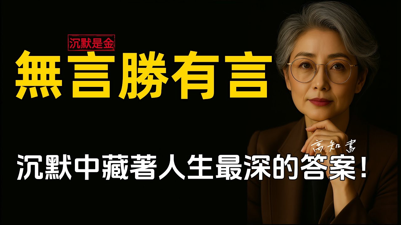 沉默不是退讓，而是翻盤的開始！|人性洞察 |高情商溝通 |溝通技巧 |處世智慧|情感共鳴 |人際關係