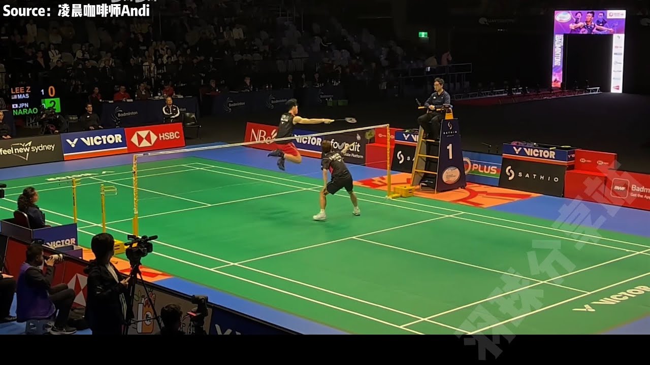 🇲🇾李梓嘉 VS 🇯🇵奈良冈功大|🏸2024🇦🇺澳洲公开赛|低视角|🇲🇾Lee Zii Jia VS🇯🇵Kodai Naraoka| 🏸🇦🇺Australia Open 2024|Nice Angle