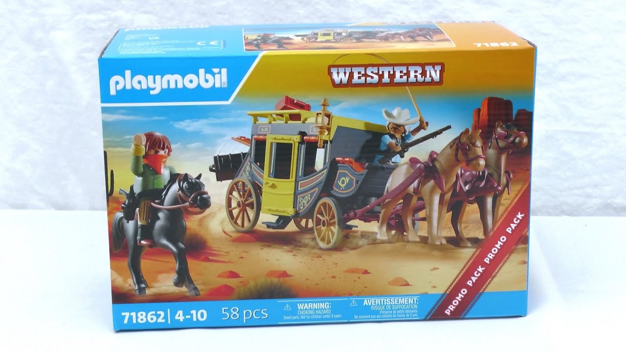 Unboxing Playmobil : La diligence du Far West (2025) – 71862
