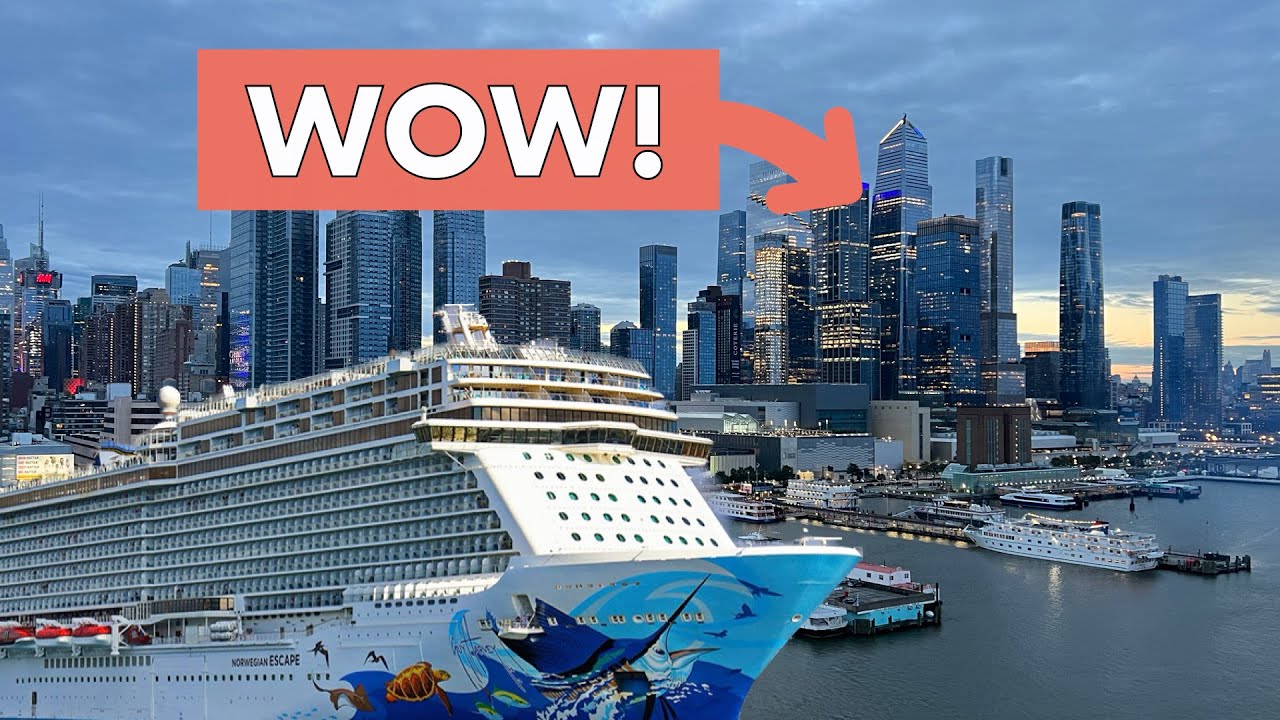 I cruised INTO NEW YORK city on a HUGE cruise ship 🤯 🇺🇸