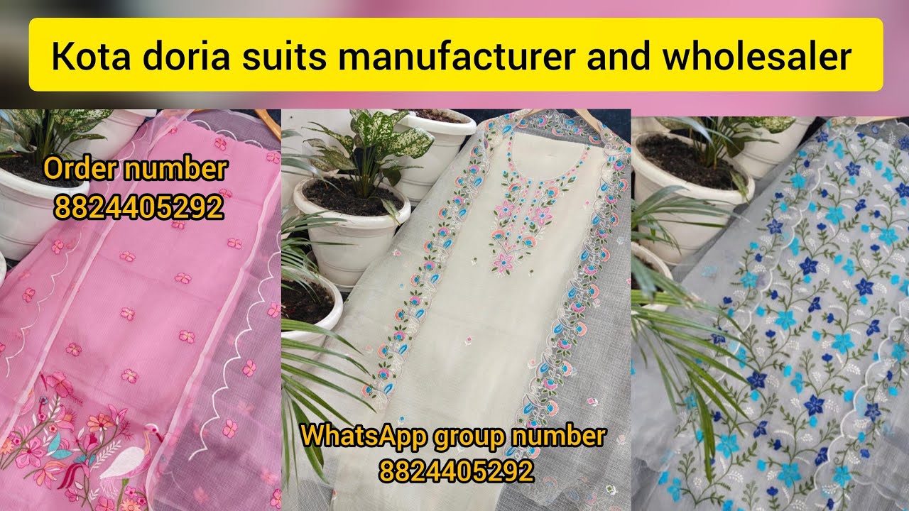 Kota doria dress material wholesale/Kota suit manufacturers/Kota doria suits#kotasuit#kotadoriasuits