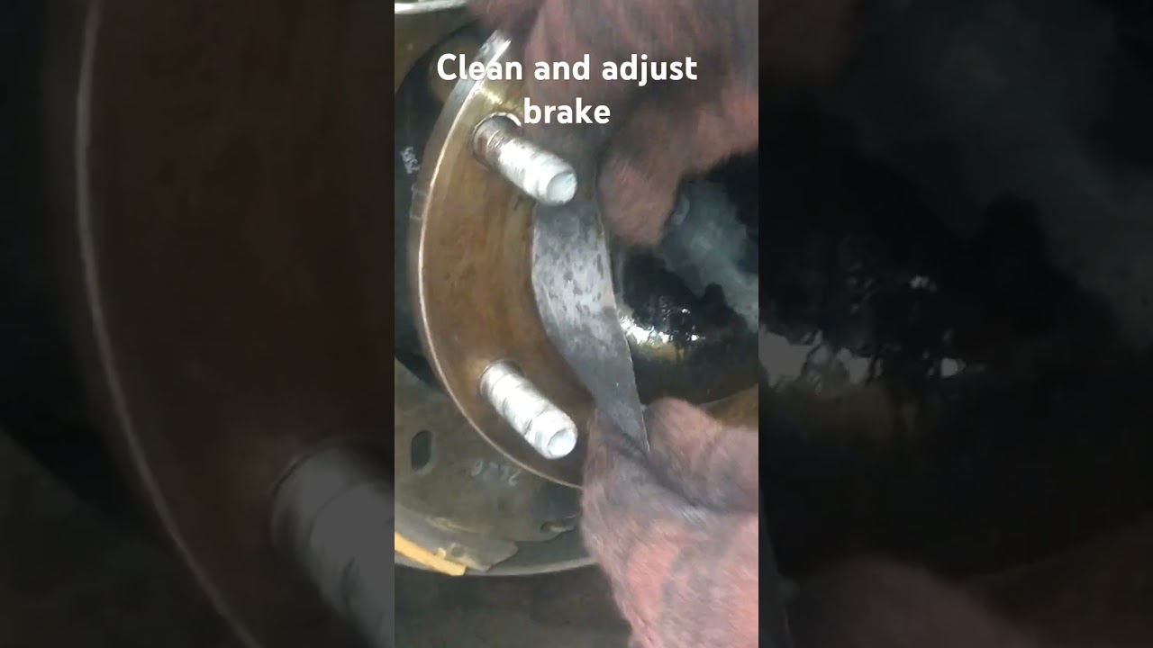 Brake cleaning and adjust
