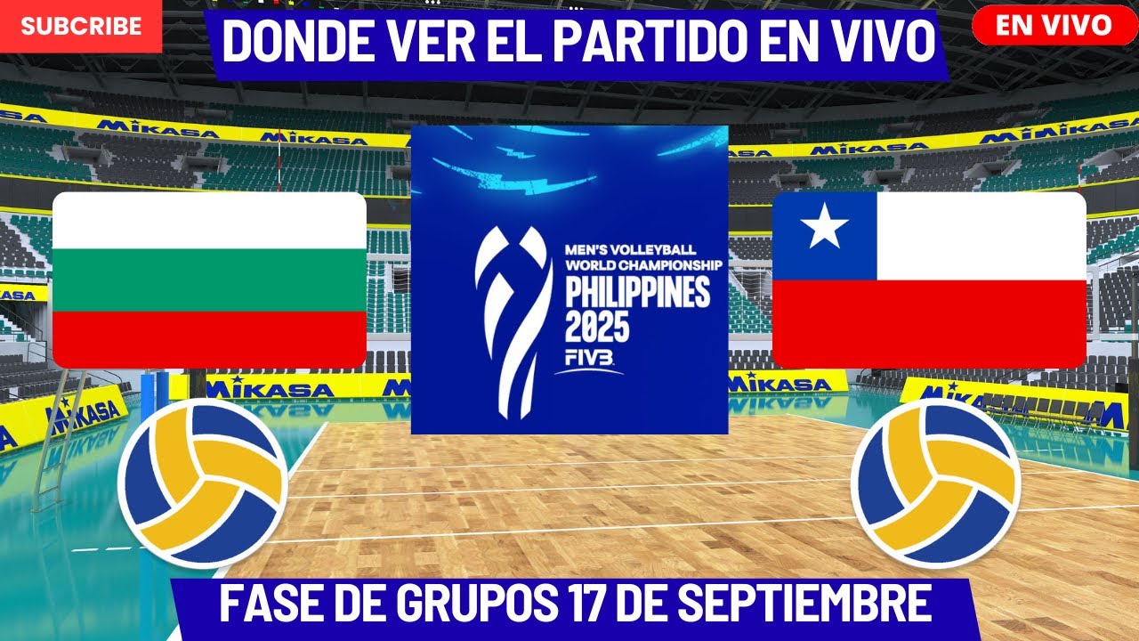 🏐Bulgaria vs Chile🏐Dónde Ver El Partido EN VIVO|Mundial de Volleyball Masculino 2025