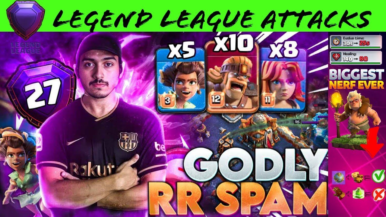 Best RR Army After Druid Nerf | October Legend Hits | #clashofclans