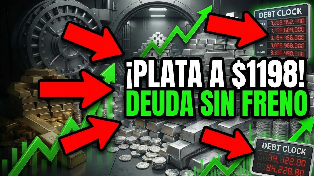 ¡Plata a $1198! ¡El reloj de la deuda no se detiene!