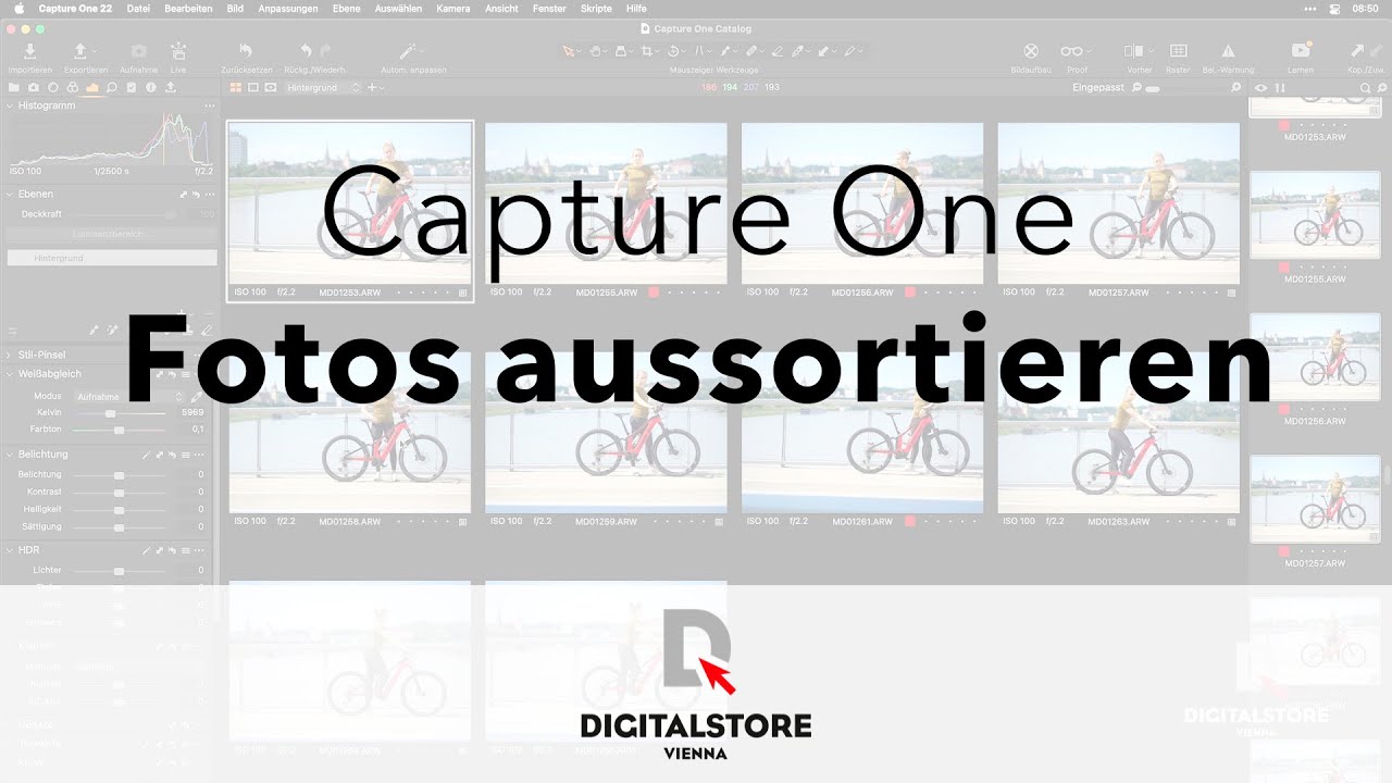 Capture One: Wie kann ich Fotos schnell aussortieren?