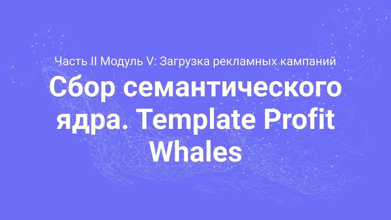Amazon PPC Course. Сбор семантического ядра Template Profit Whales (Часть 2.17)