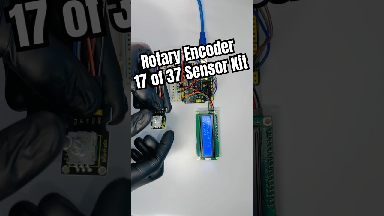 Arduino Tutorial #21: How to use Rotary Encoder Sensor with Arduino, (17 of  37 Sensor Kit)#arduino