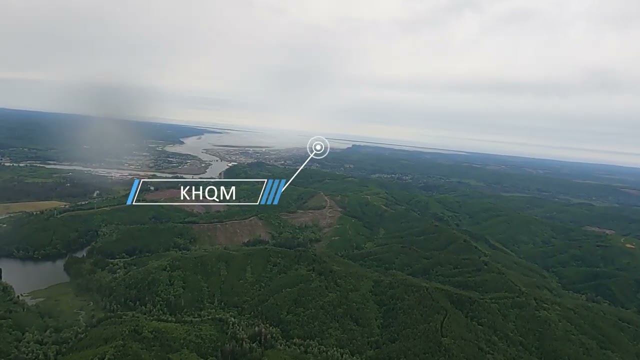Flying a Practice ILS at KHQM in VMC