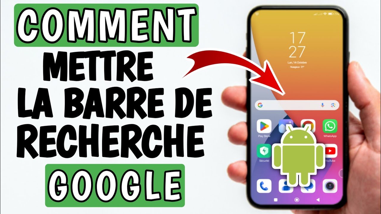 Comment ajouter la barre de recherche Google &agrave; l&rsquo;&eacute;cran d&rsquo;accueil d&rsquo;Android