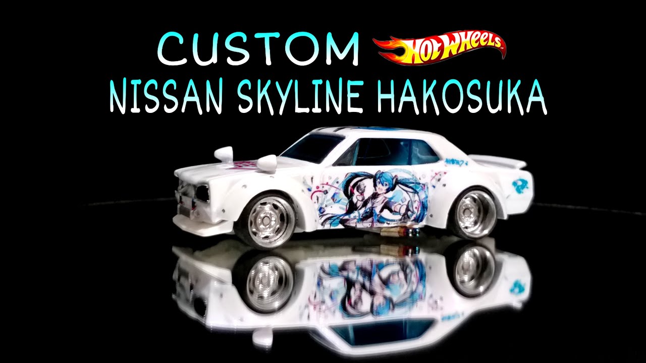 CUSTOM HOT WHEELS NISSAN SKYLINE 2000GT-X HAKOSUKA