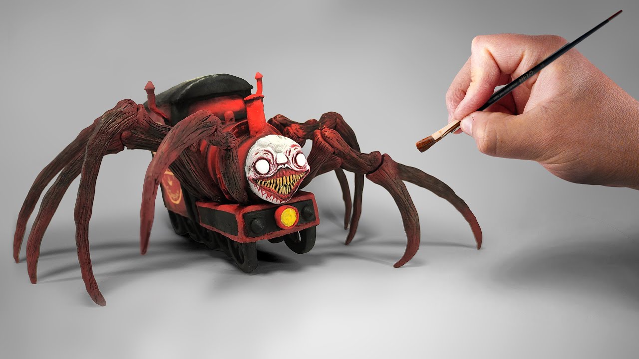 How To Make CHOO-CHOO CHARLES Sculpture / Polymer Clay