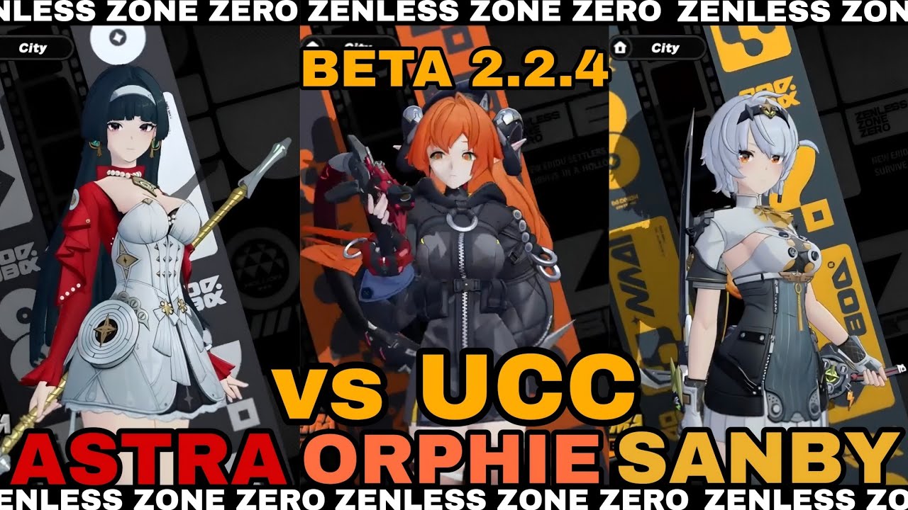 Sanby + Astra + Orphie vs UCC Boss – Zenless Zone Zero Beta 2.2.4 Deadly Assault