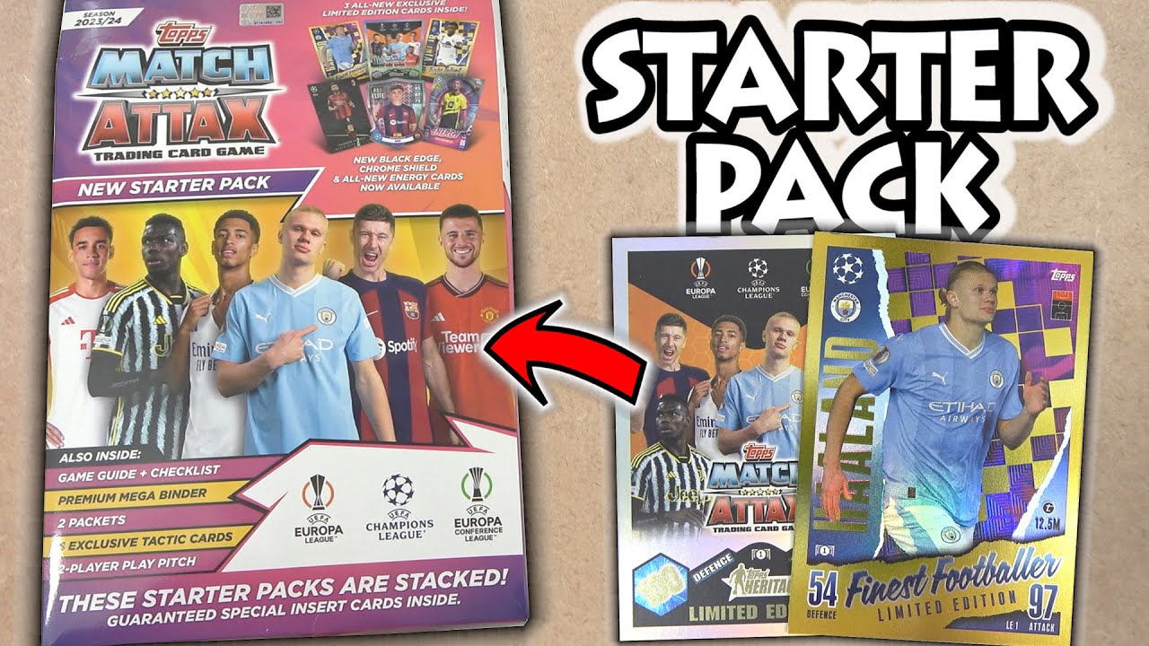 NEW Topps MATCH ATTAX 2023/24 Starter Pack Opening | Checklist & Binder (New Collection)