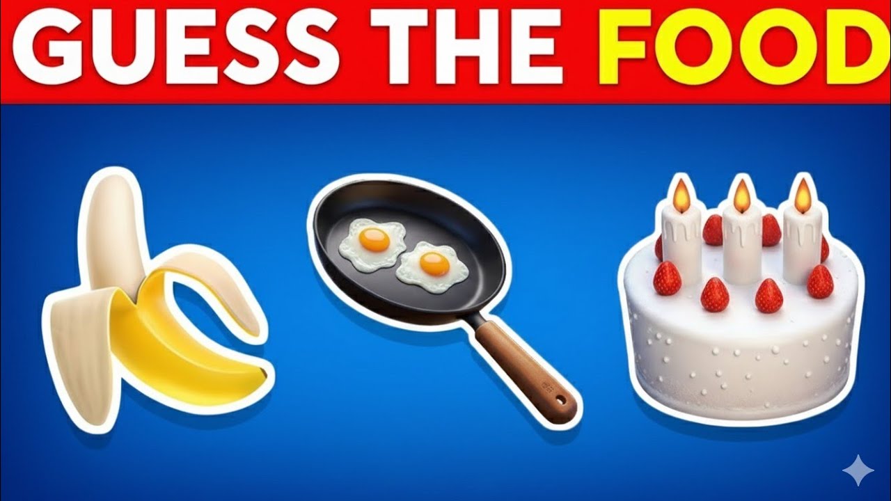GUESS the FOOD by EMOJI 🍔🍪 ✅ Compound Food Edition