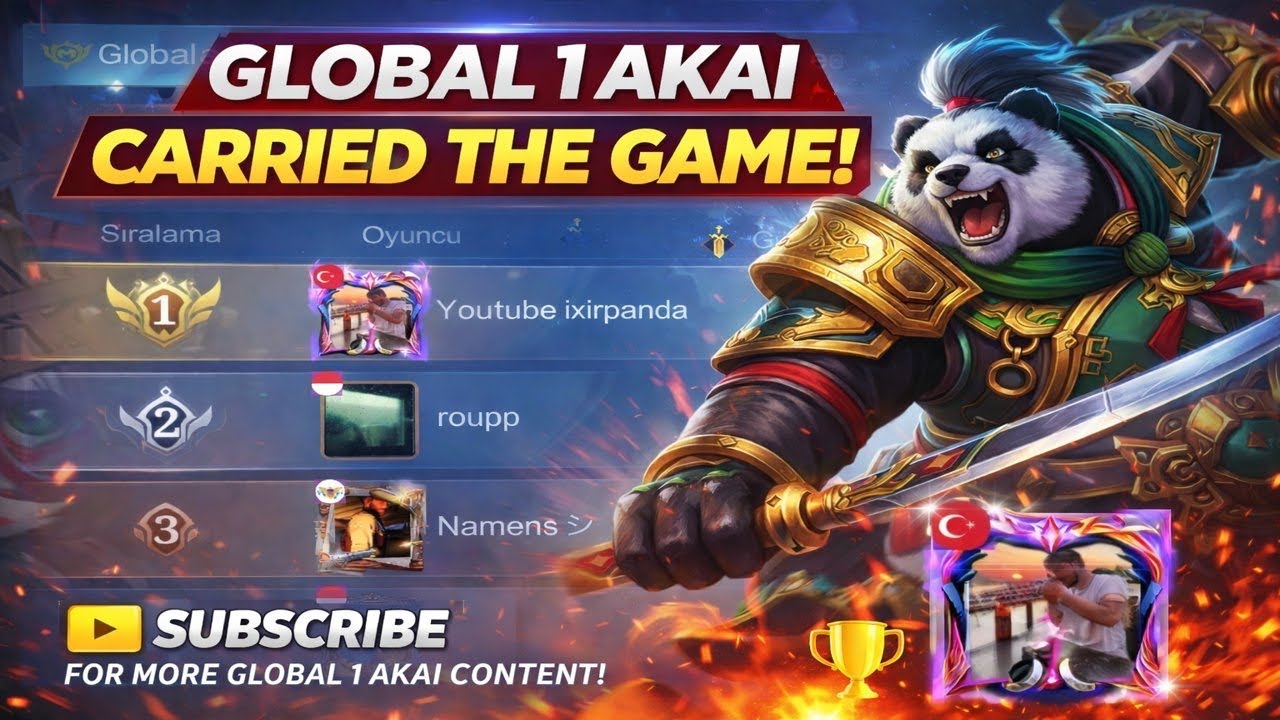 The Power of Global 1 Akai – Match Winning Moment! 🐼 Mobile Legends