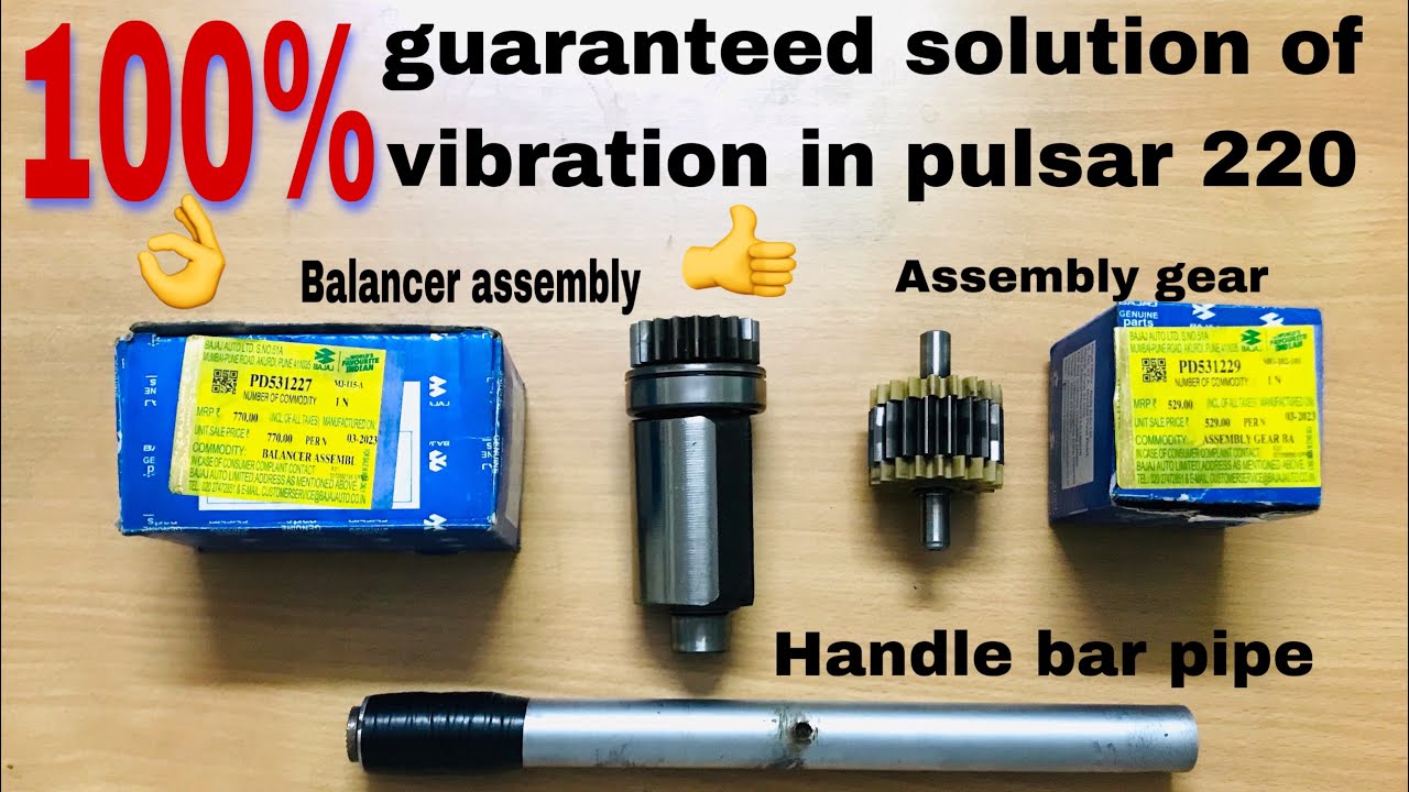 Pulsar 220 vibration problem solved ||100% 👍 guaranteed solution👌100% working. Try karke dekhlo 😎