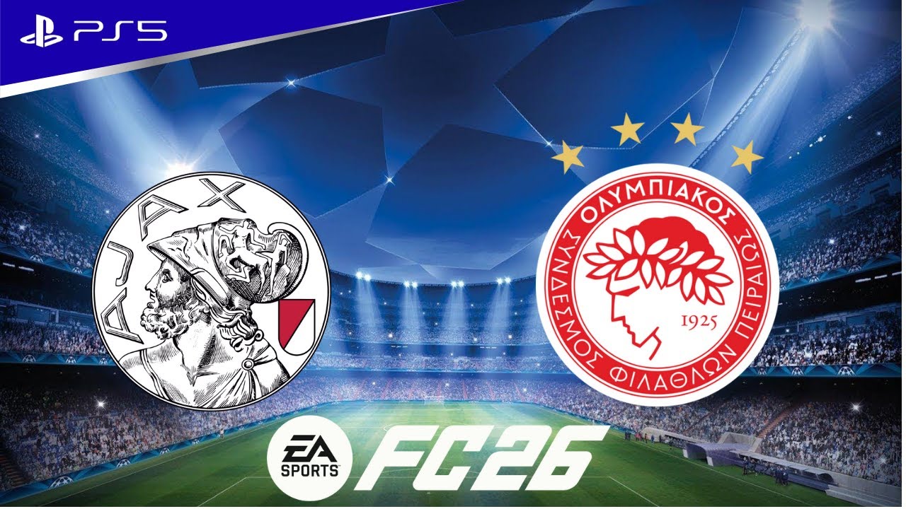 EA FC 26 - Ajax vs Olympiakos UEFA Champions League Gameplay Simulation | PS5™ [4K60]