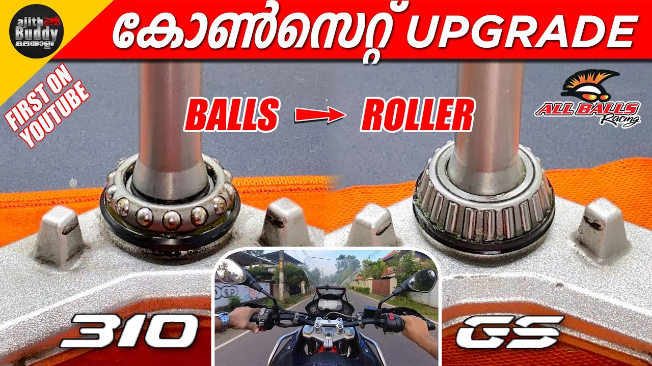 Cone Set Change 310 GS/R/RR/RTR | Tapered Roller Bearing installation | Ajith Buddy Malayalam