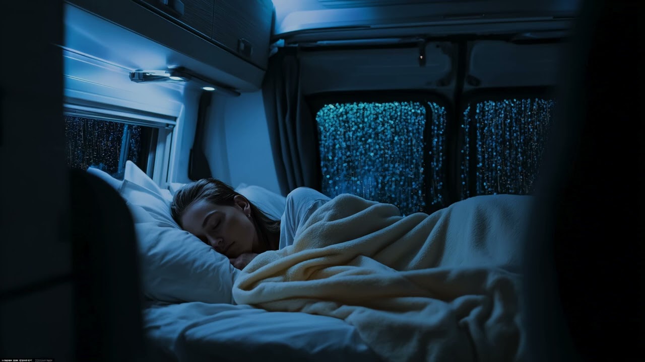 Rain Sounds in Car with Thunder to Fall Asleep Fast 🚗 Heavy Rain Sounds for Sleeping and Relaxation