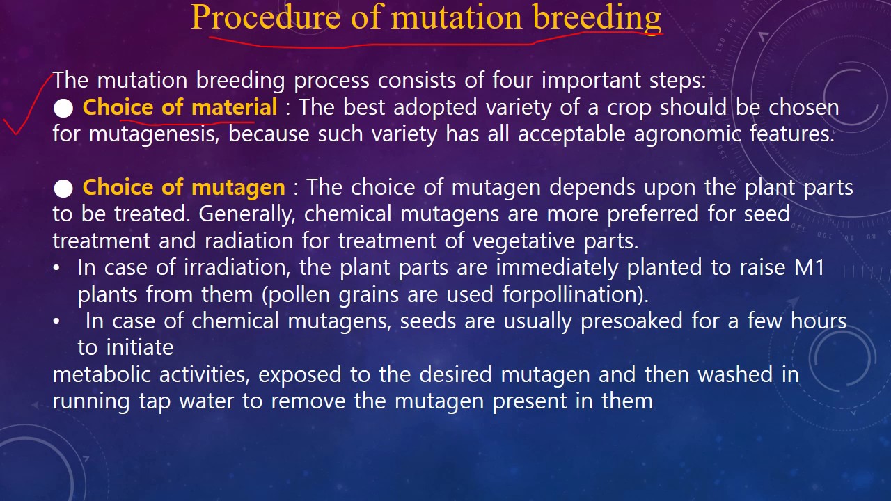 Mutation & plant breeding