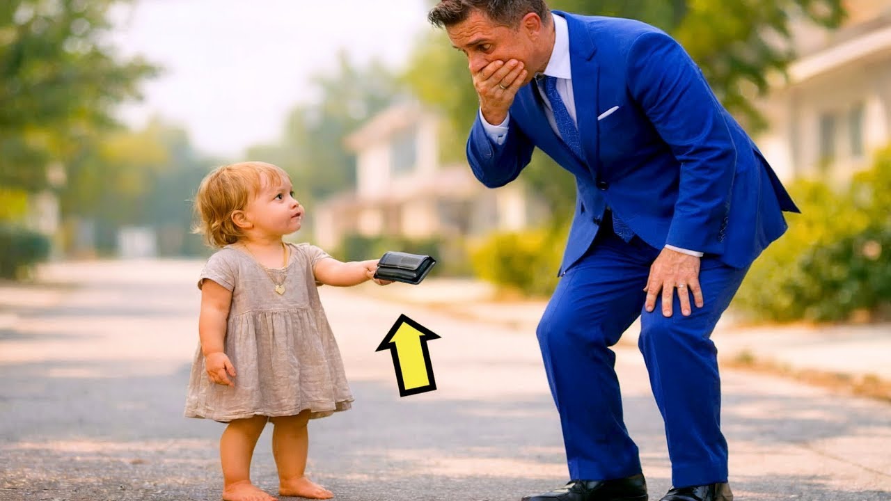 NIÑA HUMILDE DEVUELVE LA CARTERA DEL MILLONARIO… PERO ÉL SE QUEDA HELADO AL VER SU COLLAR