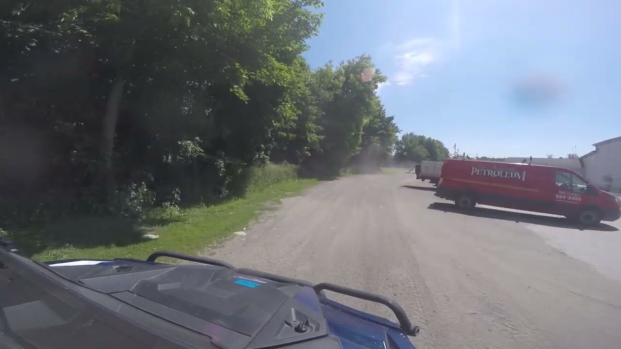 ATV trail ride from Newport to Dover Foxcroft Maine.